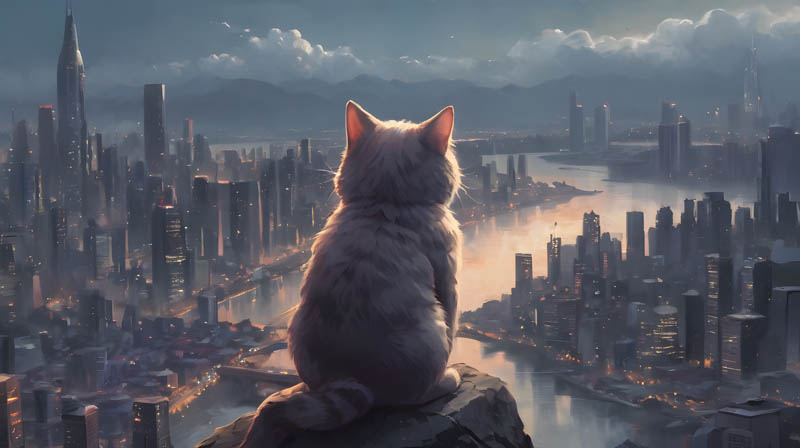 Cityscape Kitty