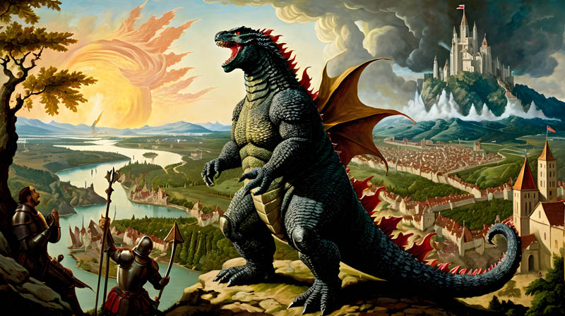 Godzilla as St. George II