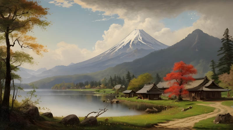 Tranquil Japanese Countryside